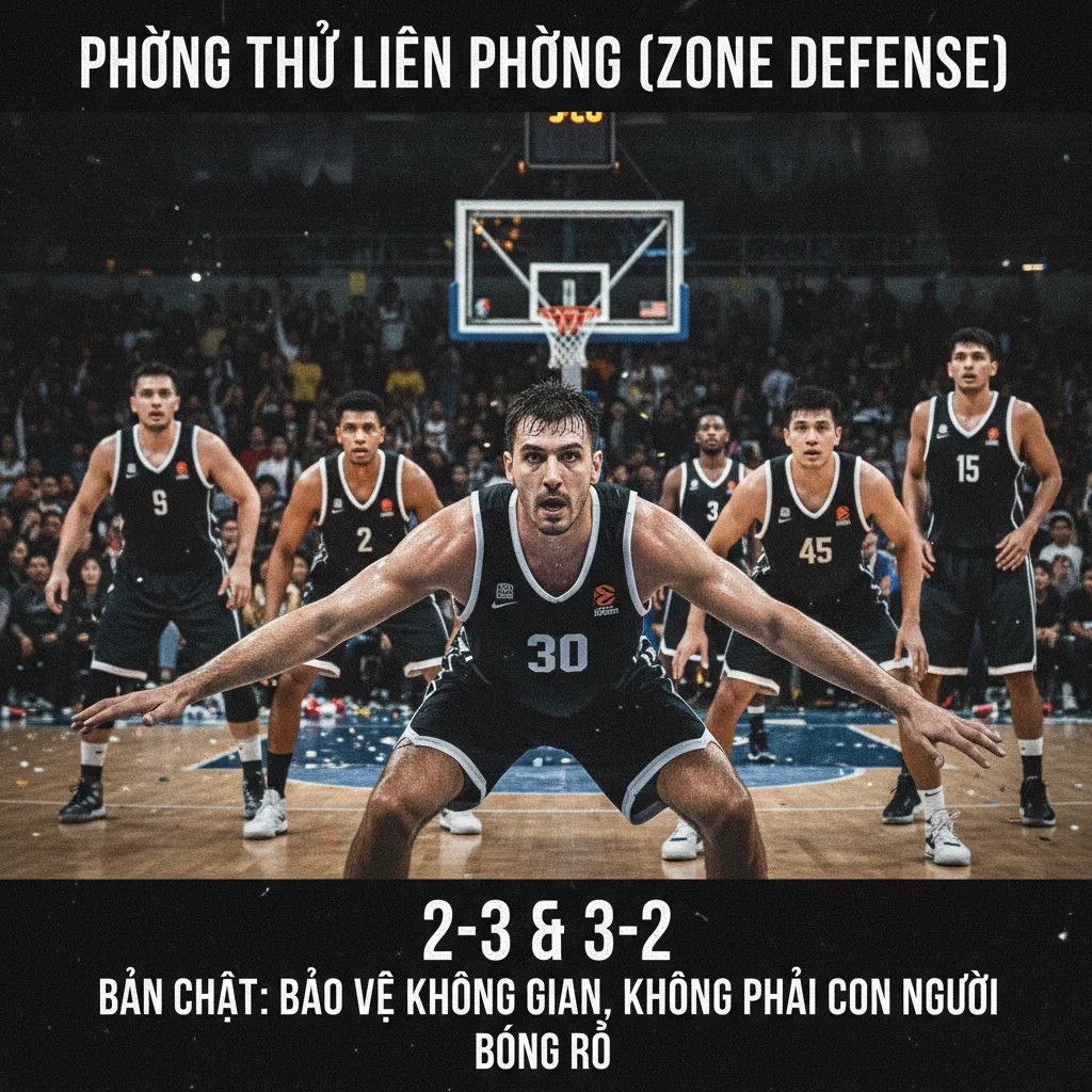 Bản chất của Zone Defense: Bảo vệ không gian, không phải con người