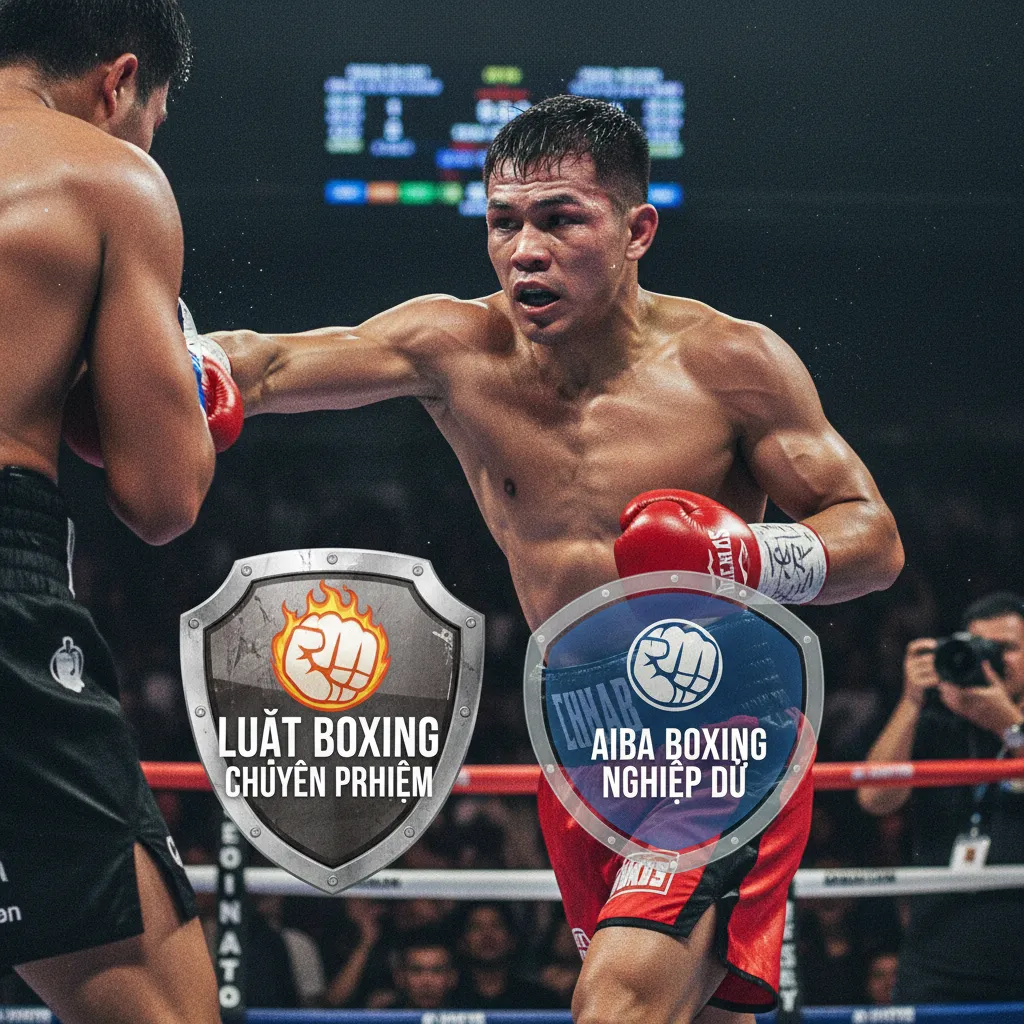 Võ sĩ boxing nghiệp dư với mũ bảo hộ đặc trưng