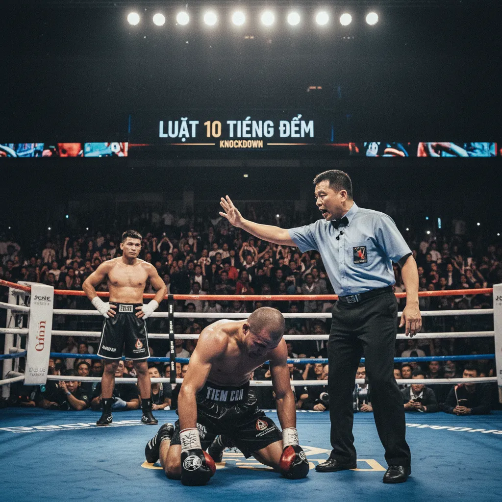 Trọng tài cho dừng trận đấu và xử thắng TKO
